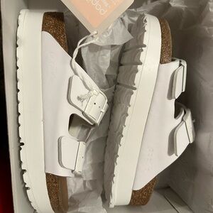 White Platform Sandals